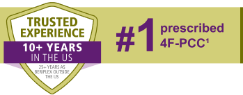 Trusted experience 10+ years in the US; #1 prescribed 4F-PCC