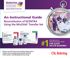 Reconstitution of KCENTRA using the Mix2vial® transfer set